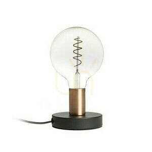 Stolní lampa Rendl ALGOT R13907 – černá, povrch v kartáčované mědi, E27 LED 15 W small 3