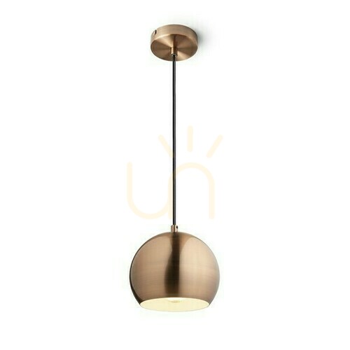 Kontrola Závěsné svítidlo Rendl AGNETA R13900 kartáčovaná měď 18 cm E27 LED max. 11 W