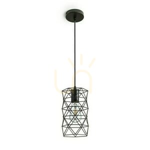 Závěsné svítidlo Ilusia černé 230 V E27 42 W. small 4