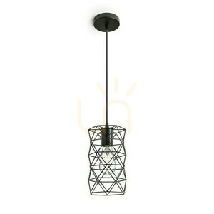 Závěsné svítidlo Ilusia černé 230 V E27 42 W. small 0