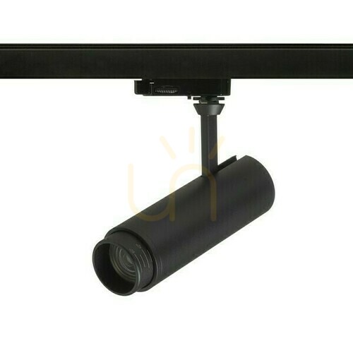 Kontrola Focus Spotlight 12 Dimm Do 3 fází. Kolejnice černá 230 V Led W 10 60° 3000 K 4000 5000