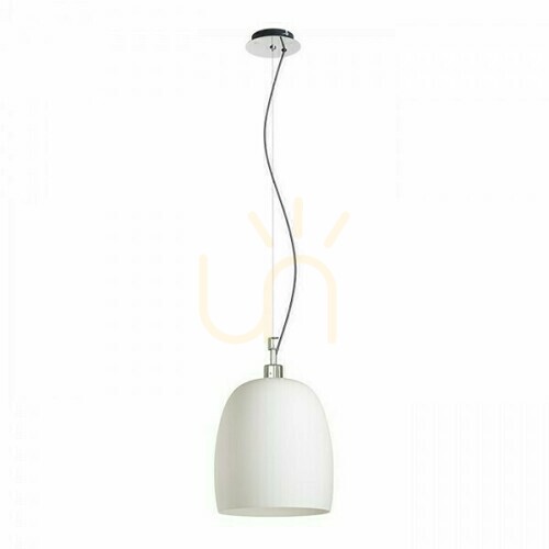 Kontrola Coroa New 28 Opálové sklo/chrom Závěsné svítidlo 230 V E27 53 W.