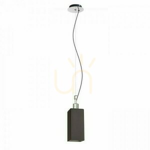 Liz New Černá chromovaná závěsná lampa 230 V E27 28 W. small 0