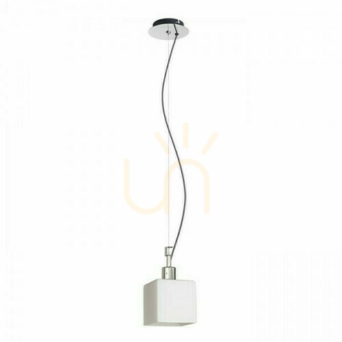 Kontrola Dados New Opal Glass/Chrome Pendant Lamp 230 V E27 28 W.