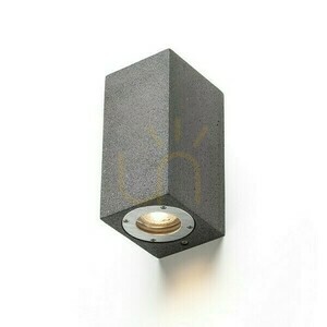 Kane Ii venkovní nástěnné svítidlo Beton/Dekor Tmavá žula 230 V Led Gu10 2x5 W Ip65 small 5