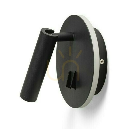 Kontrola Nástěnné svítidlo Thalia Black Satin Acrylic 230 V Led 6+3 W 3000 K