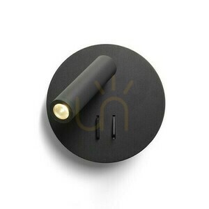 Nástěnné svítidlo Thalia Black Satin Acrylic 230 V Led 6+3 W 3000 K small 3