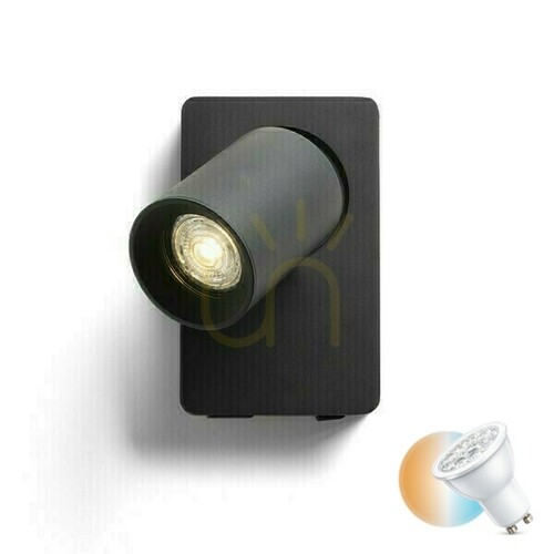Kontrola Nástěnné svítidlo Rendl VOLTERA USB černé GU10 9 W