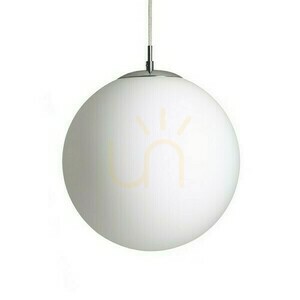 Luna 30 Opálové sklo/chrom Závěsné svítidlo 230 V Led E27 15 W. small 1