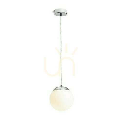 Kontrola Bolly 17 Opálové sklo/chrom Závěsné svítidlo 230 V Led E27 15 W Ip44