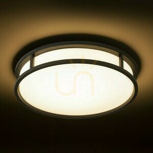 Koupelnové stropní svítidlo GRANDE LED 35 Rendl R13679 černé opálové sklo LED 24W 1700 lm 3000 K IP44 ø37,5 cm small 3