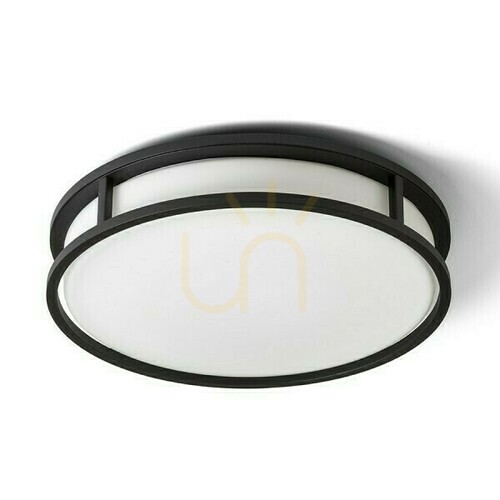 Kontrola Koupelnové stropní svítidlo GRANDE LED 35 Rendl R13679 černé opálové sklo LED 24W 1700 lm 3000 K IP44 ø37,5 cm