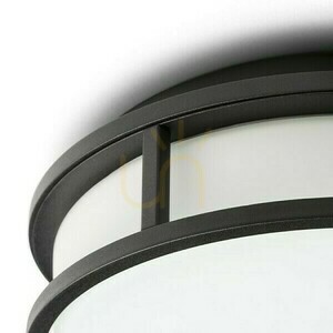 Koupelnové svítidlo Grande Led 25 stropní opálové sklo/černá 230 V 12 W Ip44 3000 K small 3