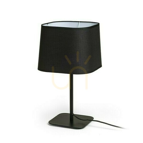 Kontrola Stolní lampa Perth černá/černá 230 V E27 15 W.