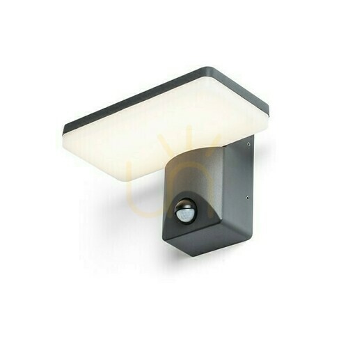 Kontrola Rina Pir nástěnné svítidlo Antracit 230 V Led 12 W Ip65 3000 K