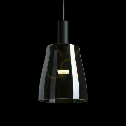 Kontrola Bellini M Led závěsné svítidlo černé tónované sklo 230 V 5 W 30° 3000 K
