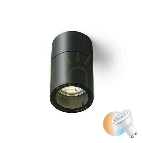 Kontrola Černé venkovní stropní svítidlo Rendl SORANO R13633 GU10 Ø6 cm IP44