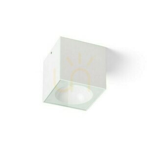 Venkovní plafony Senza Sq Ceiling White Transparent Glass 230 V Led 6 W Ip65 3000 K small 1