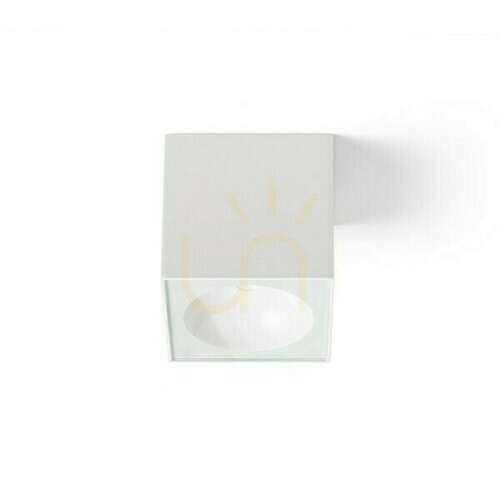 Kontrola Venkovní plafony Senza Sq Ceiling White Transparent Glass 230 V Led 6 W Ip65 3000 K