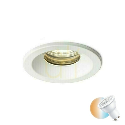 Kontrola Zápustné svítidlo RENDL BELLA GU10 R13598 bílé, Ø 8,3 cm, otvor 6,8 cm, IP65, 230V max. 15W