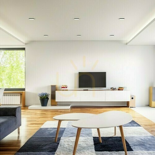 Kontrola Bjork Sq 9 Zapuštěné svítidlo černé 230 V Led 6 W 3000 K