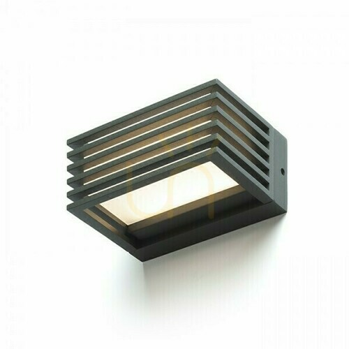 Kontrola Nástěnné svítidlo Claire 14 nástěnné svítidlo Anthracite Milk Acrylic 230 V Led 6 W Ip54 3000 K