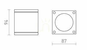Venkovní stropní svítidlo Rendl RODGE R13510 šedé, GU10, IP54 small 3