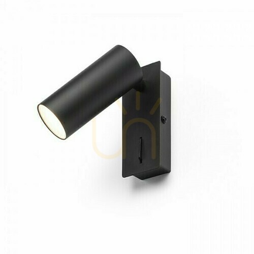 Kontrola Nástěnné svítidlo Tapio I Sq Black 230 V Led 4,5 W 3000 K
