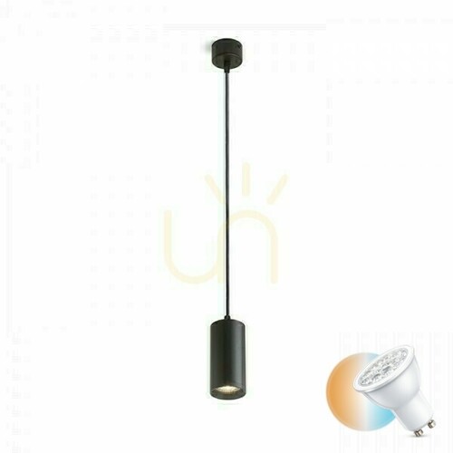 Kontrola Belenos závěsná lampa černá 230 V Led Gu10 9 W.