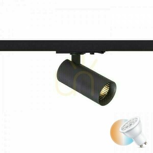 Forza reflektor pro 1 fázi černý 230 V Led Gu10 10 W Bus. small 0