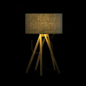 Stolní lampa El Paso Grey Bamboo 230 V E14 11 W. small 2