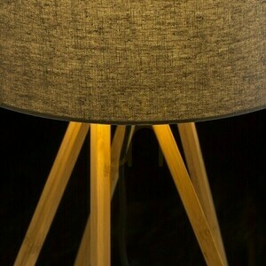 Stolní lampa El Paso Grey Bamboo 230 V E14 11 W. small 3