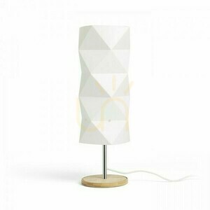 Stolní lampa Zumba Bílá PVC/dřevo/chrom 230 V E14 11 W. small 0