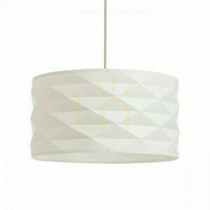 Ezra 40 White Pvc/Grey Závěsné svítidlo 230 V E27 15 W. small 1