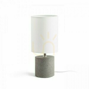 Stolní lampa Rendl Camino se stínidlem, bílá, cementová podstava, E27 max. 15 W small 0