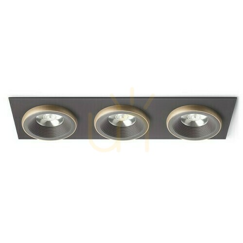 Kontrola Sharm Sq Iii Bronze/Pearl Gold Zapuštěné svítidlo 230 V Led 3x10 W 24° 3000 K