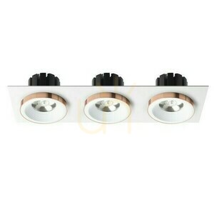 Sharm Sq Iii Zapuštěné svítidlo White Copper 230 V Led 3x10 W 24° 3000 K small 1