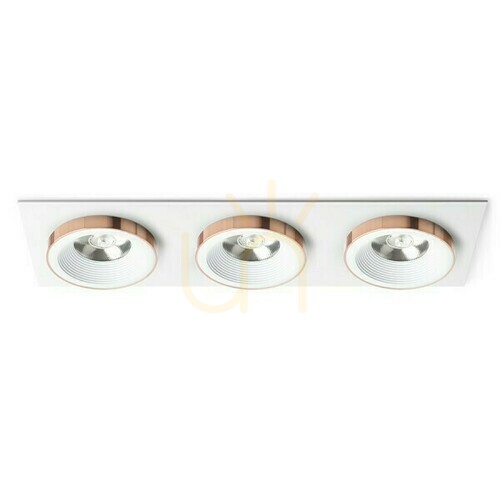 Kontrola Sharm Sq Iii Zapuštěné svítidlo White Copper 230 V Led 3x10 W 24° 3000 K
