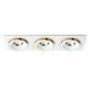 Sharm Sq Iii Zapuštěné svítidlo White Copper 230 V Led 3x10 W 24° 3000 K small 0