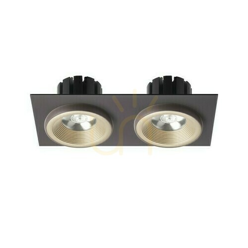 Kontrola Sharm Sq Ii Pearl Gold/Bronze Zapuštěné svítidlo 230 V Led 2x10 W 24° 3000 K