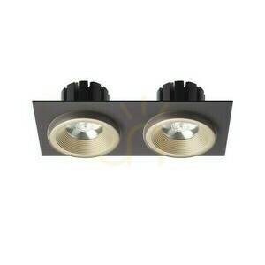 Sharm Sq Ii Pearl Gold/Bronze Zapuštěné svítidlo 230 V Led 2x10 W 24° 3000 K small 2