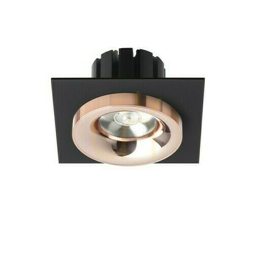 Kontrola Sharm Sq I Black Copper/Copper Vestavné svítidlo 230 V Led 10 W 24° 3000 K