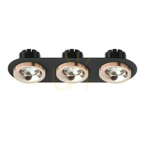 Kontrola Sharm R Iii Zapuštěné svítidlo černá měď/měď 230 V Led 3x10 W 24° 3000 K