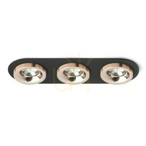 Sharm R Iii Zapuštěné svítidlo černá měď/měď 230 V Led 3x10 W 24° 3000 K small 0