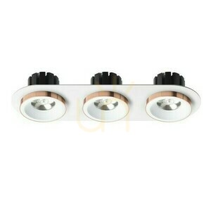 Sharm R Iii Zapuštěné svítidlo White Copper 230 V Led 3x10 W 24° 3000 K small 1