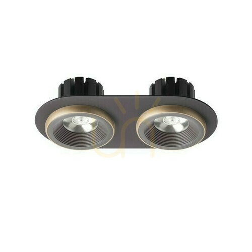 Kontrola Sharm R Ii Zapuštěné svítidlo Bronze/Pearl Gold 230 V Led 2x10 W 24° 3000 K
