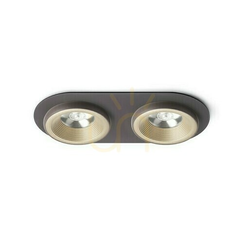 Kontrola Sharm R Ii Pearl Gold/Bronze Zapuštěné svítidlo 230 V Led 2x10 W 24° 3000 K