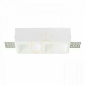 Zápustné svítidlo Rendl QUO SQ II, sádrové, 2×GU10 LED 2×8 W small 2