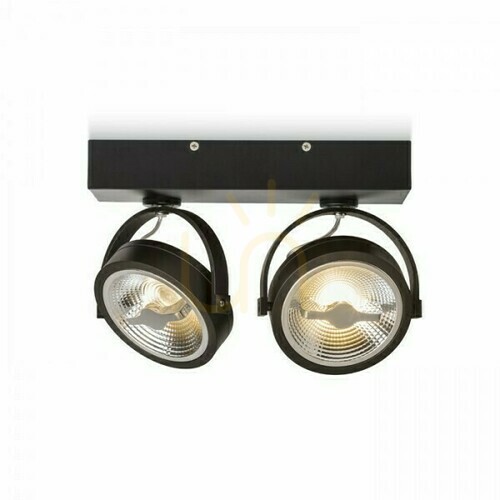 Kontrola Nástěnná lampa Kelly Led Ii Dimm nástěnná lampa černá 230 V 2x12 W 24° 3000 K