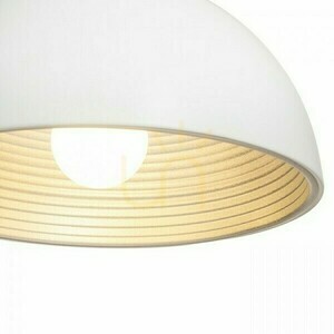 Carissima 40 matná bílá / stříbrošedá závěsná lampa 230 E27 42 W. small 3